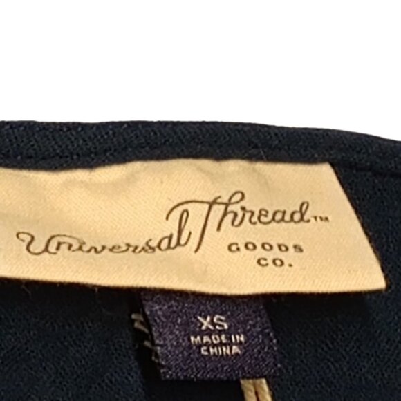 NWT Women's Universal Thread Long Sleeve Square Neck 100% Cotton Top Size XS - Picture 3 of 6